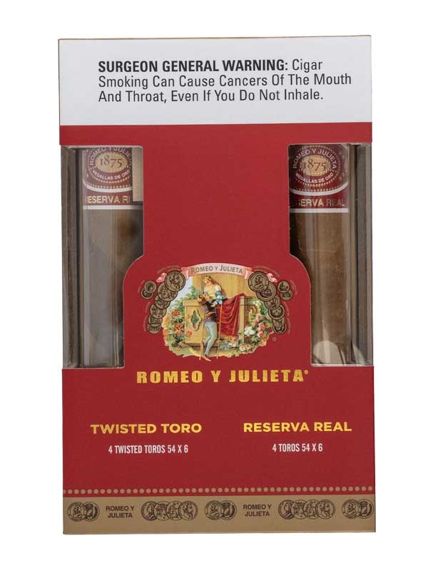 Romeo y Julieta Reserva Real Twisted Toro 8ct Sampler
