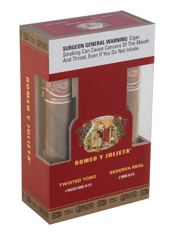 Romeo y Julieta Reserva Real Twisted Toro 8ct Sampler