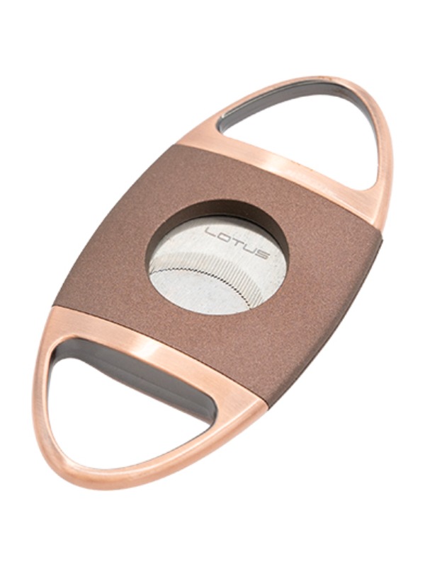 Lotus Jaws Serrated Cigar Cutter – Copper & Brown Crackle (CUT610)