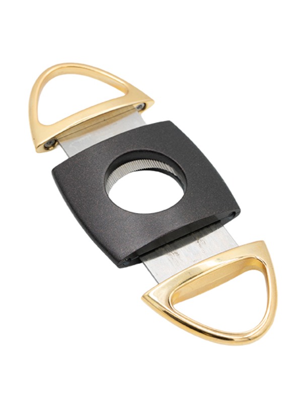 Lotus Jaws Serrated Cigar Cutter – Metallic Brown & Polished Gold (CUT604)