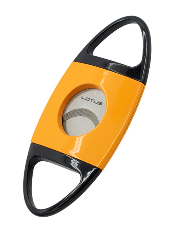 Lotus Jaws Serrated Cigar Cutter – Yellow & Black (CUT603)