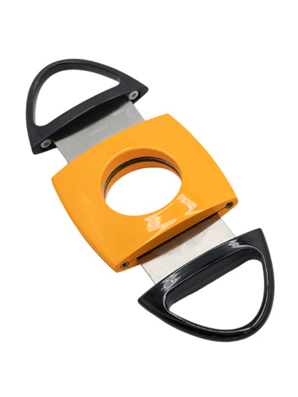 Lotus Jaws Serrated Cigar Cutter – Yellow & Black (CUT603)