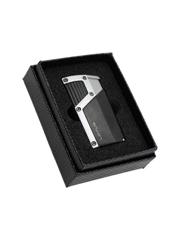 Lotus Czar Lighter – Black Matte & Chrome Velour (LBL140010)