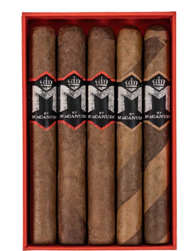 M by Macanudo Coffee and Espresso The Perfect Sampler 25-ct w/ Macanudo Quad Flame Torch Lighter
