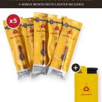 Montecristo Classic Collection Toro 5pk w/ Montecristo Vertigo Single Torch Lighter